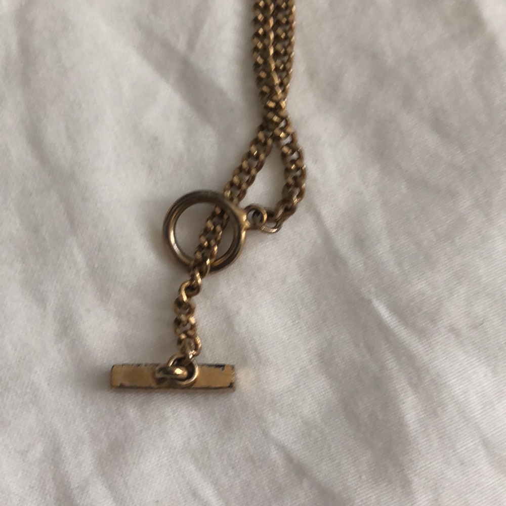 GIVENCHY VINTAGE GOLDTONE GOLD STAR GEM PENDANT 28 " RHINESTONE NECKLACE - Picture 9 of 10